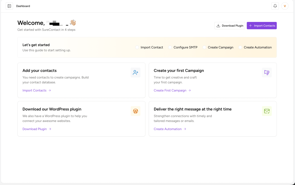 Introduction to SureContact Dashboard annotation on 2025 12 09 at 17 56 47