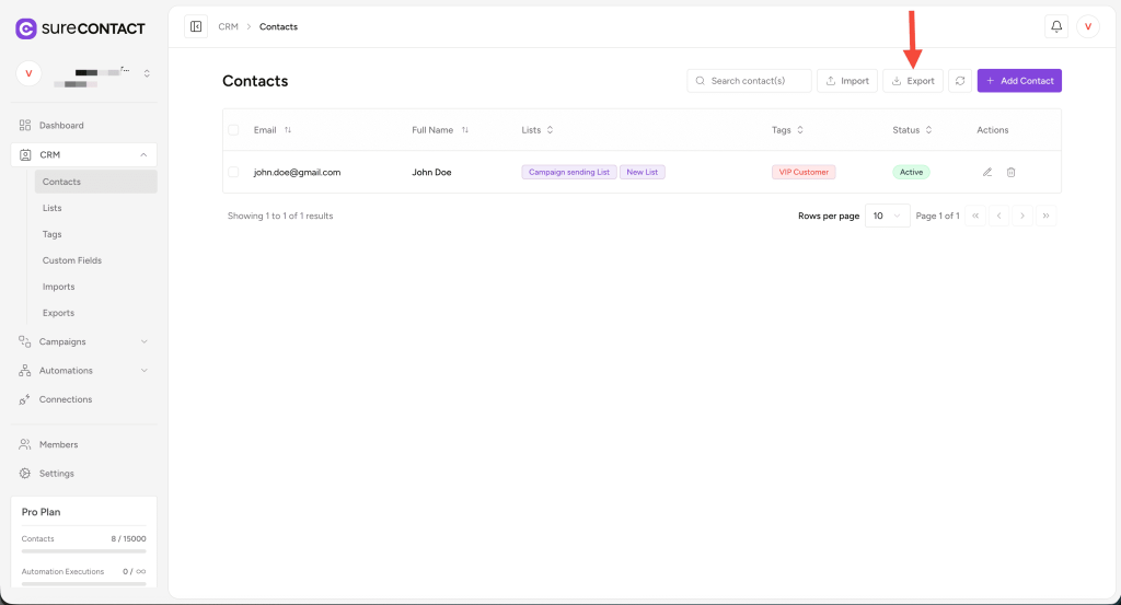 Export Contacts from SureContact annotation on 2025 12 10 at 15 09 21