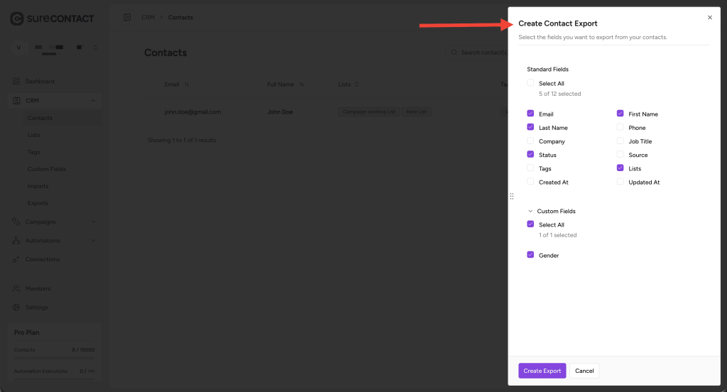 Export Contacts from SureContact annotation on 2025 12 10 at 15 10 56