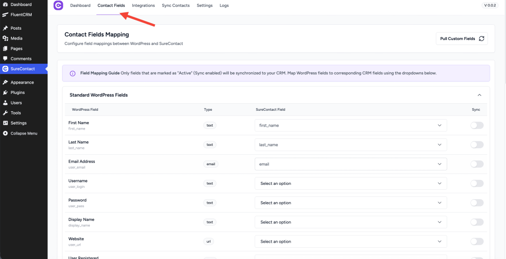 FluentCRM Integration with SureContact annotation on 2025 12 11 at 11 44 49