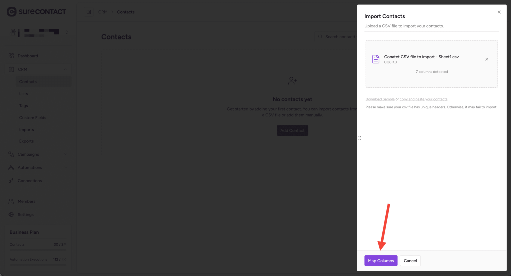 Importing Contacts into SureContact annotation on 2025 12 29 at 12 33 11