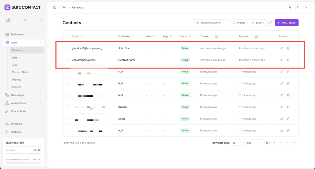 Importing Contacts into SureContact annotation on 2025 12 29 at 13 17 27