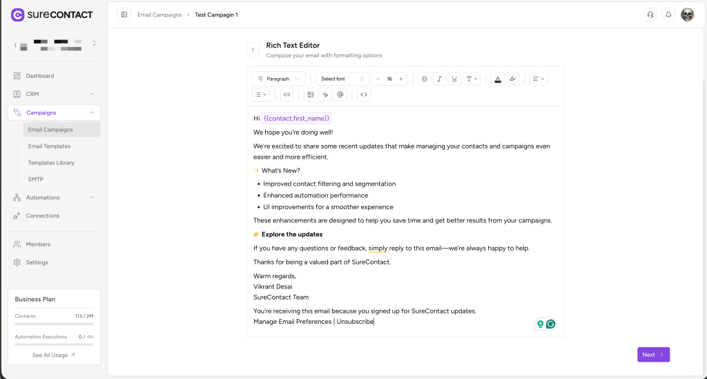 How to Add a Preferences URL in Your Emails annotation on 2026 02 02 at 15 39 49