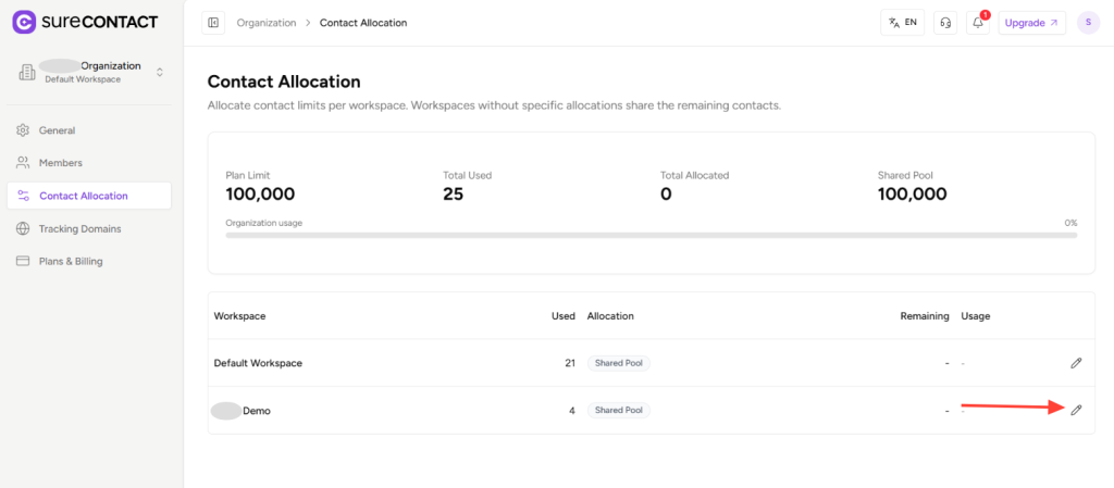 Workspace-Level Contact Allocation in SureContact copy of zight 2026 2 19 at 12.44.36 pm
