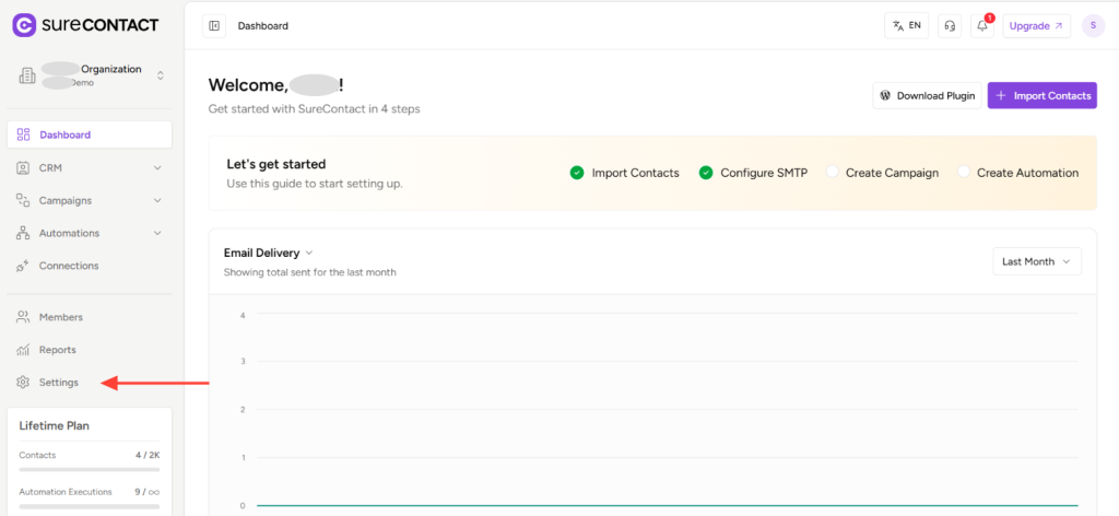 Workspace-Level Timezone Settings in SureContact copy of zight 2026 2 19 at 2.44.05 pm