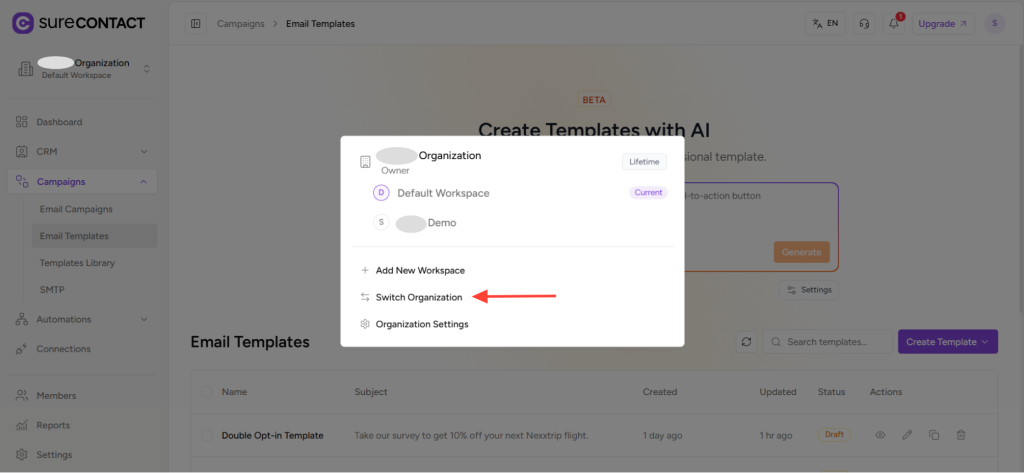 How to Share Email Templates in SureContact copy of zight 2026 2 19 at 7.13.42 pm