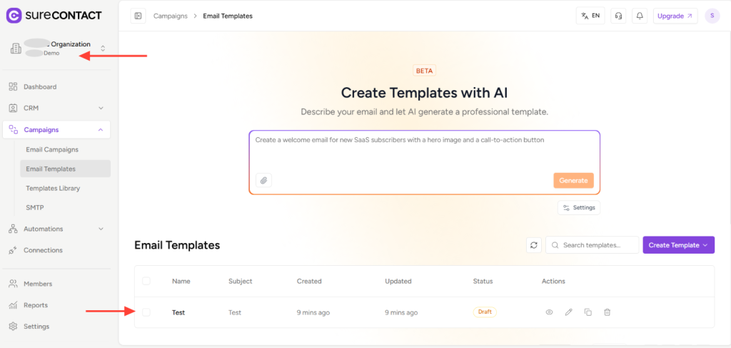 How to Share Email Templates in SureContact copy of zight 2026 2 19 at 7.19.25 pm