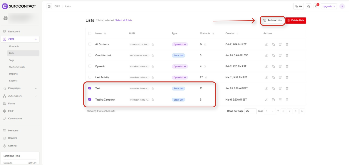 Archiving Lists & Tags Guide march 26, 2026 12 47 55 pm screenshot