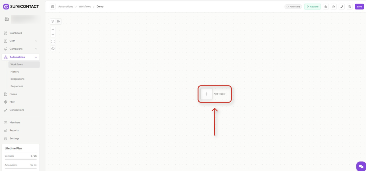 SureContact Workflows User Guide surecontact automation workflow builder demo page