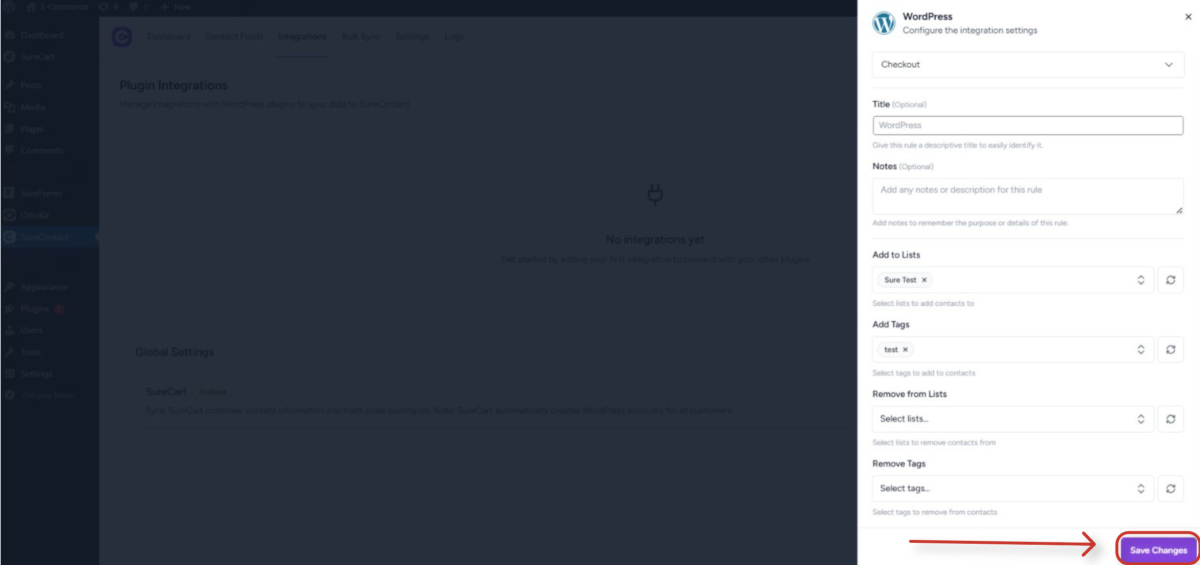 Page Visit Tracking Guide (WordPress) wordpress integration settings configuration