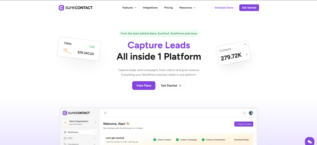 SureContact Homepage