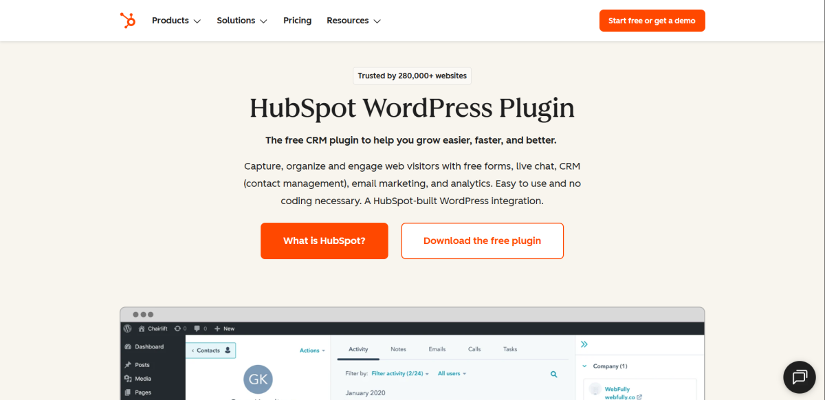 HubSpot WordPress Plugin
