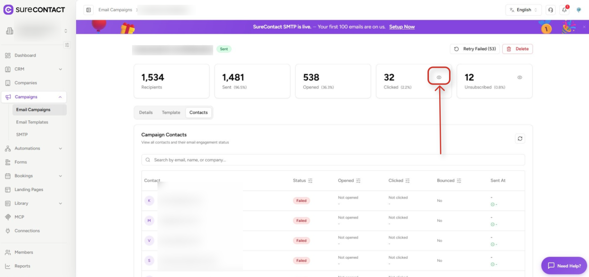 Campaign Analytics Guide email campaign dashboard with performance metrics