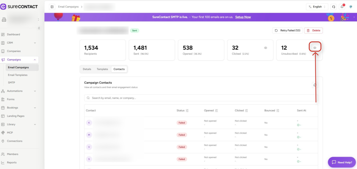 Campaign Analytics Guide surecontact email campaign analytics dashboard