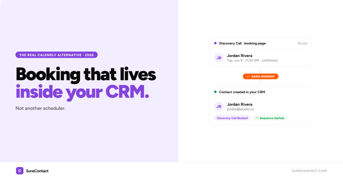 Booking integration with CRM.